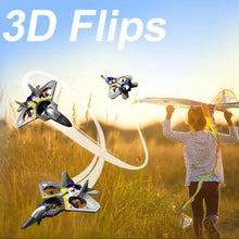 Load image into Gallery viewer, 4DRC V17 Remote Control Plane 2.4Ghz Foam RC Airplanes Helicopter Quadcopter,Spinning Drone with Cool Light for Kids Adults
