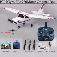 Load image into Gallery viewer, Park10 RC Airplane P707G 2.4G 3D/6G With Gyroscope 3Ch RC Airplane Fixed Wing Plane Outdoor Toys Drone RTF CESSNA 182 Plane Gift
