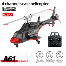 Load image into Gallery viewer, RC ERA Helicopter A61 2.4G 6-Aixs Gyroscope 4CH Altitude Hold Optical Flow Positioning Hovering Remote Control Helicopter Toy
