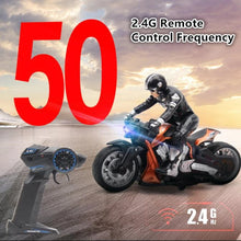 Load image into Gallery viewer, 2.4G High radio controlled RC Motorcycle Speed  Stunt
