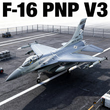 Load image into Gallery viewer, F-16 V3 PNP FMS RC Airplane Brushless Airplane Falcon Fighter RC Jet Plane Ducted Fan EDF Simulation Aircraft Fixed Wing Fighter
