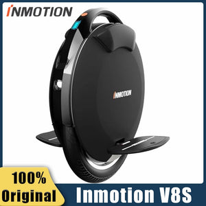Original INMOTION V8S Electric Unicycle 72V 728Wh Battery 1000W Motor 35km/h Speed 70KM Range Smart EUC Balance E-wheel