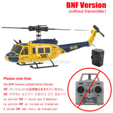 Load image into Gallery viewer, RC ERA C032 UH1 Huey Weathered Marine 6ch RC Helicopter with Optical Flow TOF Auto Stabilized Remote Control Hobby Toys for Boy
