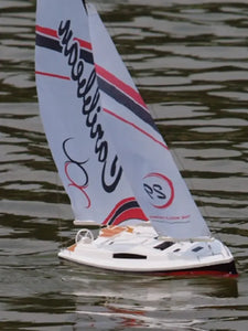 Rc Sailing Competition Boat Joyway Red Caribbean 8802