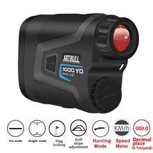 Load image into Gallery viewer, ARTBULL Golf Laser Rangefinder 1000M 650M Telescope with Flag-Lock Slope Pin Distance Meter for Hunting Monocular
