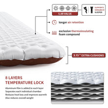 Load image into Gallery viewer, Naturehike Camping Inflatable Mattress 5.8 High R Value Ultralight Moisture-proof Mat Outdoor Hiking Travel Beach Sleeping Pad
