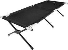 Load image into Gallery viewer, Sports Camping Cot with Patented Pivot Arm - Folding Camping Cot for Car &amp; Tent Camping - Durable Canvas Sleeping Cot - Po
