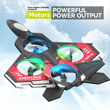 Load image into Gallery viewer, S98 RC Aircraft Fighter LED Light 2.4G 4CH 4 Axis Automatic Balance 360 Rollover EPP Electric RC Glider Airplane Toys For Kids

