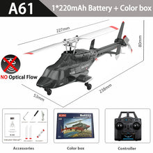 Load image into Gallery viewer, RC ERA Helicopter A61 2.4G 6-Aixs Gyroscope 4CH Altitude Hold Optical Flow Positioning Hovering Remote Control Helicopter Toy
