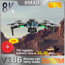 Load image into Gallery viewer, BMAD New 2024 V186 Brushless Drone Professional Three Camera
