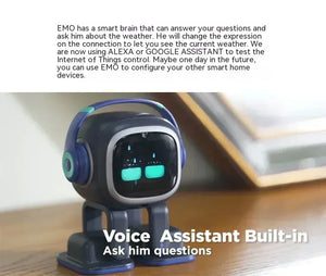 Emo Robot Pet Ai Intellect Emotional Communication Interactive Electronic Pet Smart Robot Accompanying Toys Pets Gift