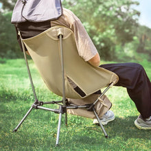 Load image into Gallery viewer, Qunature Folding Camping Portable Picnic Moon Chair Outdoor Chair Lightweight Bearing Strong Ride ﻿Fishing Hiking Chair
