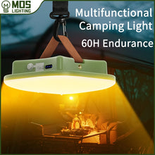 Load image into Gallery viewer, MOSLIGHTING Solar Camping Lantern Rechargeable Outdoor Hang Tent Lamp Portable Flashlight Work Maintenance Emergency Lighting
