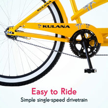 Load image into Gallery viewer, Lua Tandem Bike, Beach Cruiser Bike for Adult Men Women, Double Rider Bicycle, 26-Inch Wheels, Steel Frame
