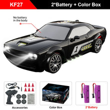 Load image into Gallery viewer, Teeggi 2.4G RC CAR With LED Light 4WD Remote Control Drift Cars Professional Racing Toys for Children Gifts VS GTR Model AE86
