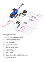 Load image into Gallery viewer, Wltoys XK K110 6CH 3D 6G System Remote Control Brushless RC Helicopter BNF without Transmitter  K100/K120/K123 /K124
