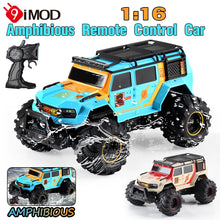 Load image into Gallery viewer, 9IMOD 1/16 RC Car Amphibious Stunt Vehicle 2.4G 4WD Police Car Waterproof Climbing Off-road Vehicle Cool Lights Dynamic Music
