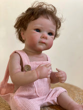 Load image into Gallery viewer, Full Body Vinyl Painted Skin Visible Veins Lifelike Newborn Baby Doll
