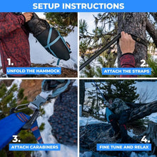 Load image into Gallery viewer, Outdoor hammock, down with integrated sleeping bag, suitable for outdoor camping, hiking, outdoor garden, hammock
