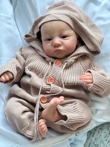 Baby Doll Levi Awake Newborn Baby Size 3D Skin Visible Veins