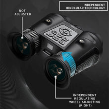Load image into Gallery viewer, ZIYOUHU Naked Eye Hunting Digital Binocular Night Vision Dual Eyepiece Objective 40° Large Viewing Helmet HD 1080P Video Camera
