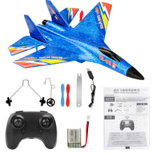 Load image into Gallery viewer, RC Plane SU-27 Aircraft Remote Control Helicopter 2.4G Airplane EPP Foam RC Vertical Plane Children Toys Gifts
