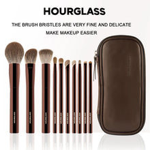 Load image into Gallery viewer, Hourglass Makeup Brush-Makeup brush set, portable 10 pieces
