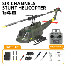 Load image into Gallery viewer, C032 Uh-1 Huey Simulation 3d Six Way Aileron Free Reverse Flying Stunt Helicopter Electric Remote-Controlled Aircraft Model Toy
