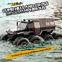 Load image into Gallery viewer, ﻿ JJRC Q137 8x8 2.4G Remote Control Car 8wd Off-road Amphibious Stunt Vehicle 8-Wheel Speed Racing Truck Waterproof Crawler Toys
