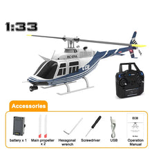 Load image into Gallery viewer, Kid RC ERA C138 Remote Control 4CH Simulation RC Bell 206 Helicopter Altitude Hold 2.4g Genuine 6axis Gyro
