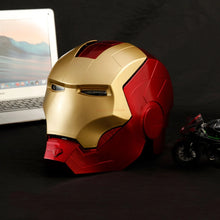 Load image into Gallery viewer, Iron Man Helmet Cosplay 1:1 Light Led Ironman Mask Pvc Action Figure
