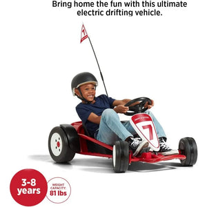 Ultimate Go-Kart, 24 Volt Outdoor Ride On Toy, Red Go Kart For Kids Ages 3-8