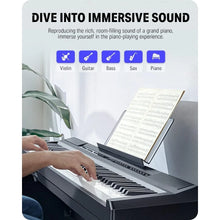 Load image into Gallery viewer, DEP-20 Beginner Digital Piano 88 Key Full Size Weighted Keyboard, Portable Electric Piano with Furniture Stand, 3-Pedal Unit
