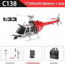 Load image into Gallery viewer, RC ERA C138 BELL 206 RC Helicopter Jet Ranger 6-axis Gyro Stabilized Altitude Hold 4 Channel RTF Aircraft RC Toy for Adults
