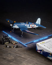 Load image into Gallery viewer, Volantexrc Brushless 500mm F4U Corsair RC Planes for Adults,Upgraded 4-CH RTF RC Plane,One-Key Aerobatic,Ideal for Outdoors Gift

