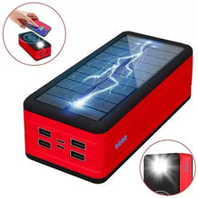 Load image into Gallery viewer, 100000mAh Solar Power Bank Mobile Phone Wireless Charging Large Capacity External Battery Fast Charging For Travel And Camping
