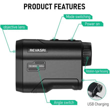 Load image into Gallery viewer, REVASRI 600M/Yard Golf Laser Rangefinder with Slope Compensation Flagpole Lock Vibration USB Rechargeable for Golfing
