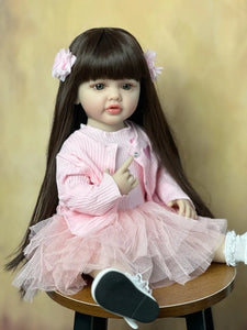 Girl Doll Full Soft Silicone Body Princess Toddler Bebe Birthday Gift