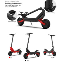 Load image into Gallery viewer, HX X10 18.2AH Electric Scooter 2000W 75KM/H Foldable Electric Kick E Scooter Dual Motors 11 Inch APP Smart Escooter for Adults
