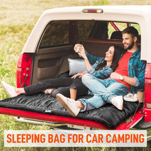 Load image into Gallery viewer, Sleeping Bag for Adults Mens with Pillow, XL Queen Size Two Person Sleeping Bag

