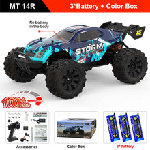 Load image into Gallery viewer, Teeggi 1/14 4WD High Speed Rc Off-road Car 100KM/H Brushless motor 3S Remote Control Truck Drift Racing Cars Toys For kid Gifts
