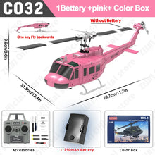 Load image into Gallery viewer, C032 RC Helicopter 2.4G 6-Aixs Gyroscope 6CH Altitude Hold Optical Flow Brushless Remote Control Helicopter Toys For Kid Adult
