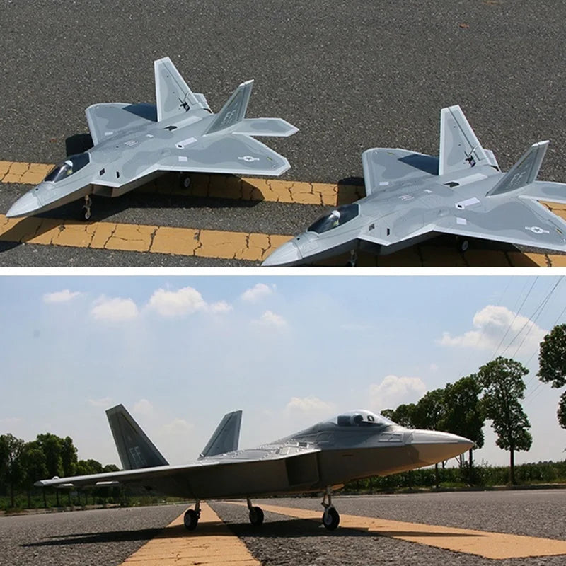 F22 64mm Ducted Remote-Controlled Model Aircraft Cnc Shock Absorbing L ...