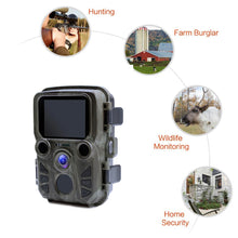 Load image into Gallery viewer, Mini Trail Game Camera Night Vision 1080P 12MP Waterproof Hunting Camera Outdoor Wild photo traps with IR LEDS Range Up To 65ft
