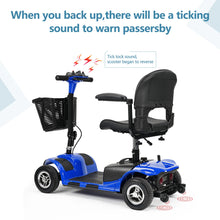 Load image into Gallery viewer, 3/4 Wheel Mobility Scooters Electric Power Mobile Wheelchair for Seniors Adult with Basket Compact Duty Travel Scooter
