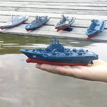 Load image into Gallery viewer, RC Battleship Cruiser Mini Children&#39;s Electric Charging Boy Water Toy Boat
