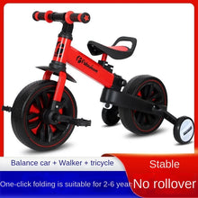 Load image into Gallery viewer, Velotrol For Children&#39;s 3-in-1 Balanced Baby Tricycle For Children From 1 To 6 Years Roller Coaster Bicycle Folding Balance Bike
