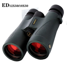 Load image into Gallery viewer, Professional ED Lens 10X50/12X50 Binoculars High Reflective SMC IPX7 Waterproof Bak4 Optics Telescope Low Dispersion For Hunting
