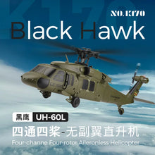 Load image into Gallery viewer, Wltoys K170 RC Helicopter UH-60L 4 Channel Remote Control brushless Helicopters with Gyro and LED Light US Force Airplane
