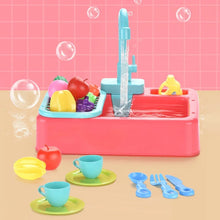 Load image into Gallery viewer, Kids Kitchen Toys Pretend Simulation Electric Dishwasher
